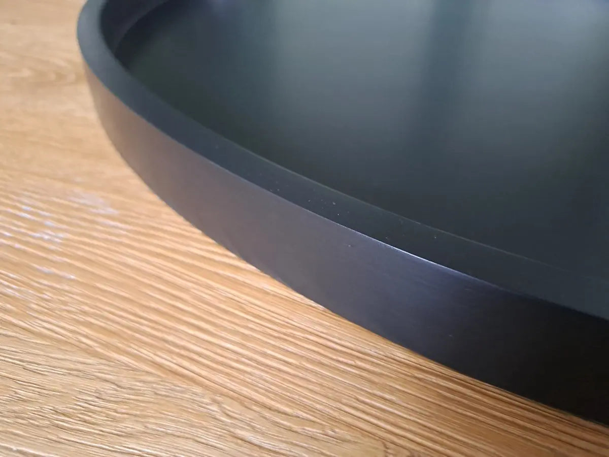 Groot Rond Dienblad Zwart (60 cm) - XXL Houten Plateau | King Mungo King Mungo