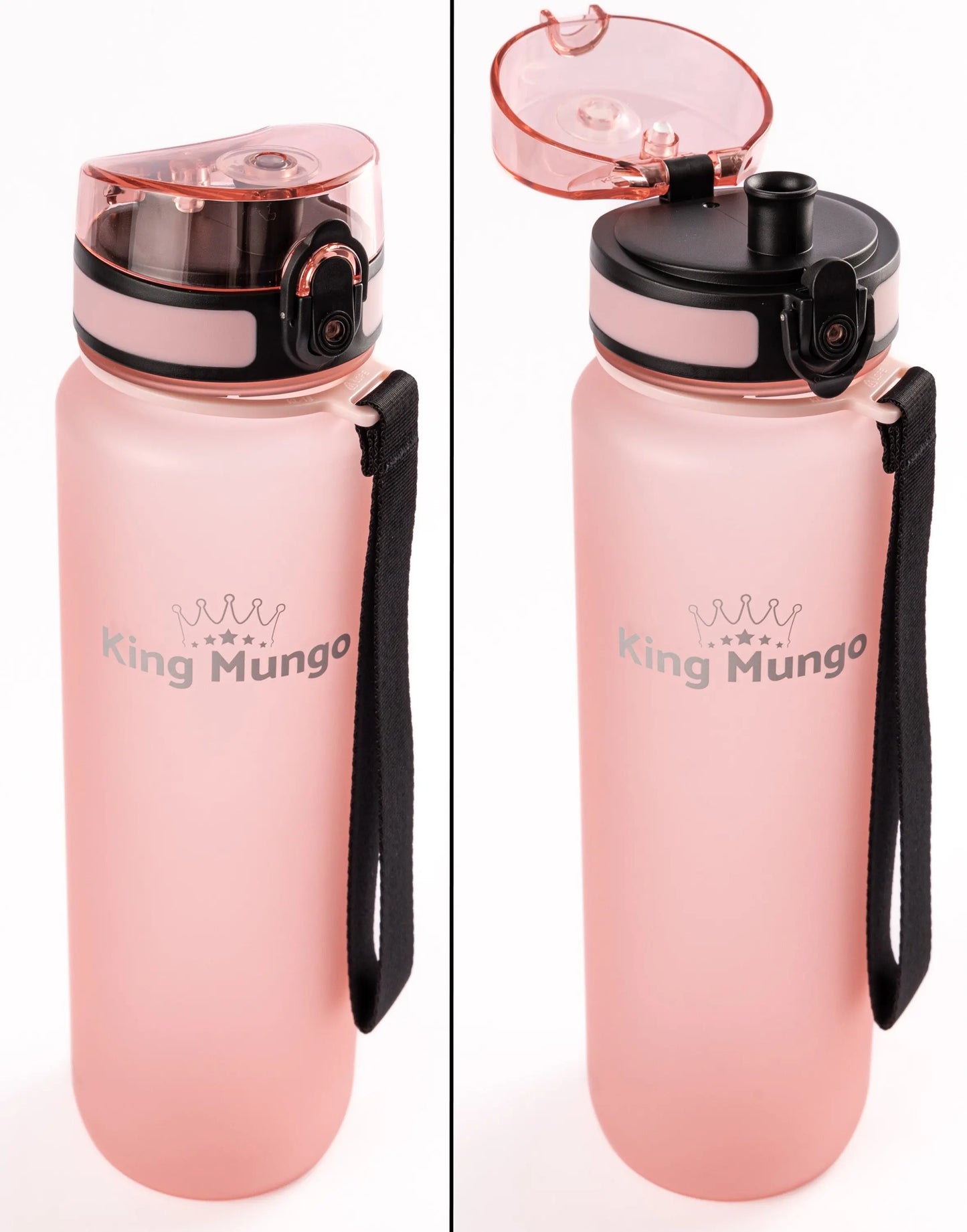 Drinkfles 1 Liter Lichtroze King Mungo