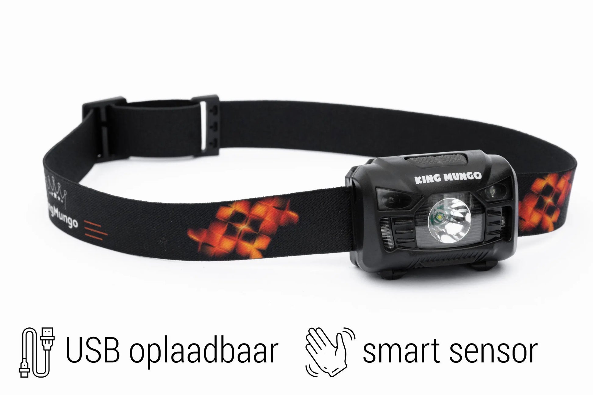 Hoofdlamp LED Oplaadbaar 1200 mAh King Mungo