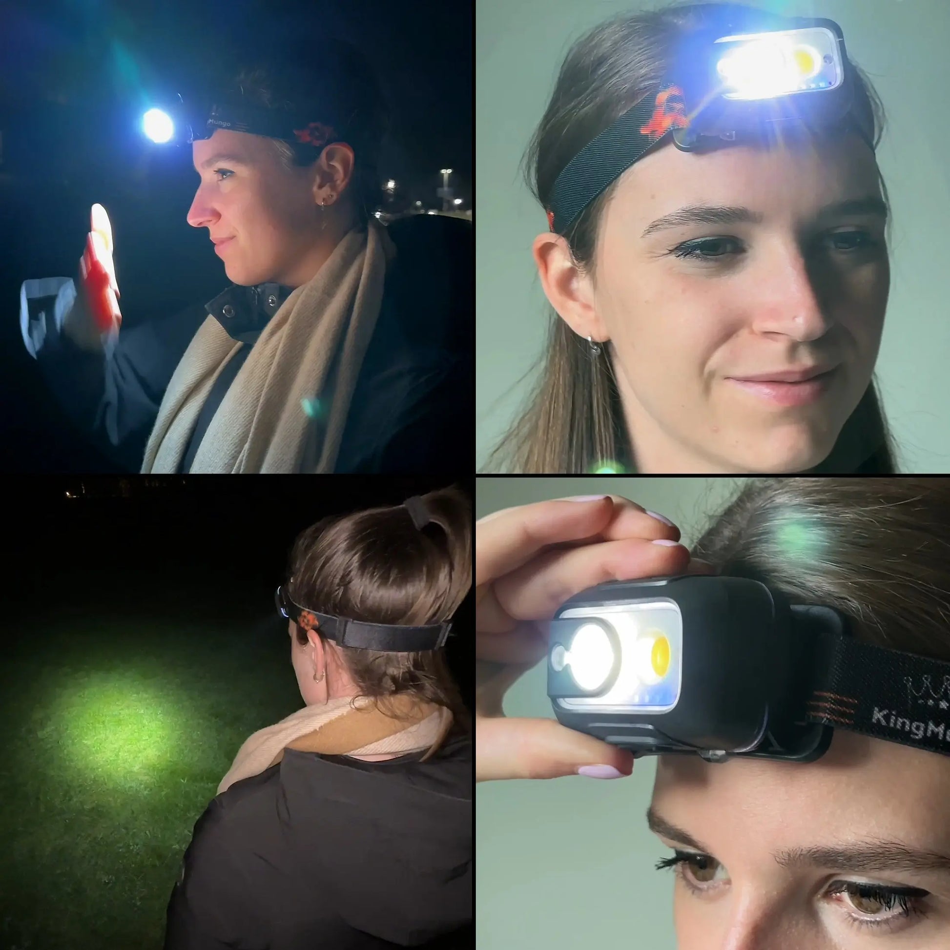 KMHL55 Krachtige 800 Lumen Oplaadbare LED Hoofdlamp King Mungo