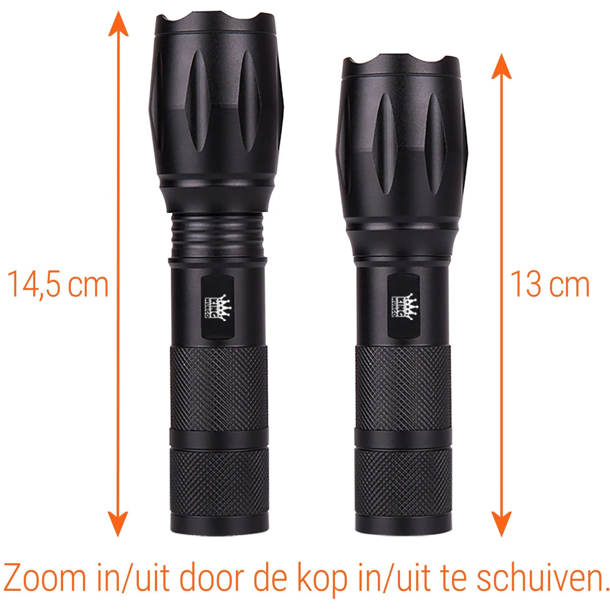 King Mungo KM-L12: Dé Tactische LED Zaklamp Oplaadbaar King Mungo