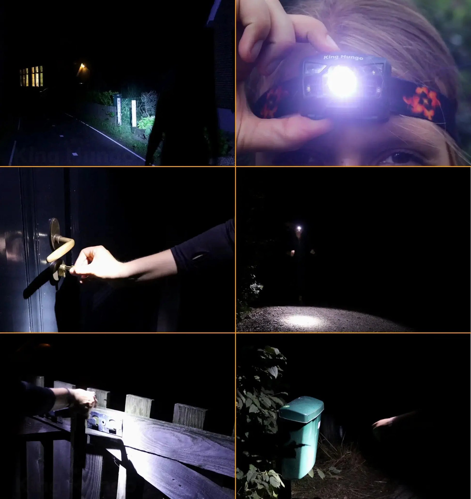 Hoofdlamp LED Oplaadbaar 1200 mAh King Mungo