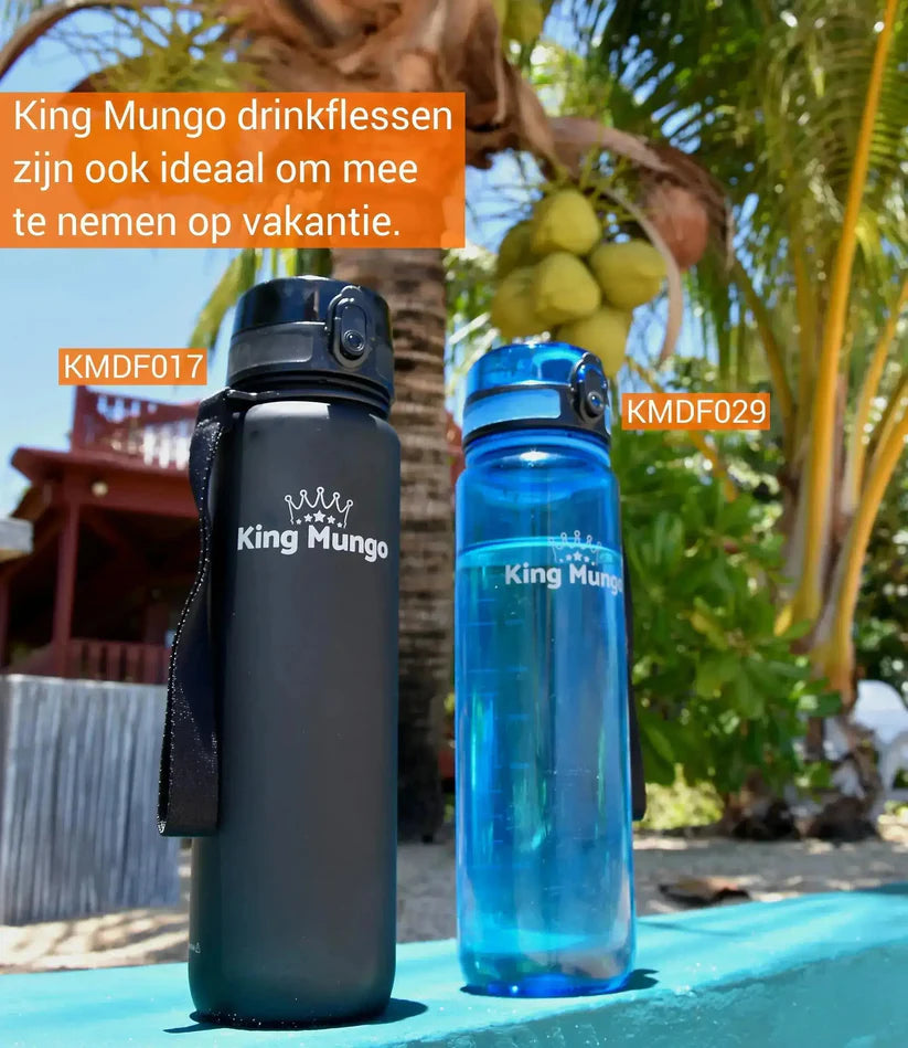 King Mungo Drinkfles 1 Liter | 100% Lekvrij & BPA-vrij King Mungo