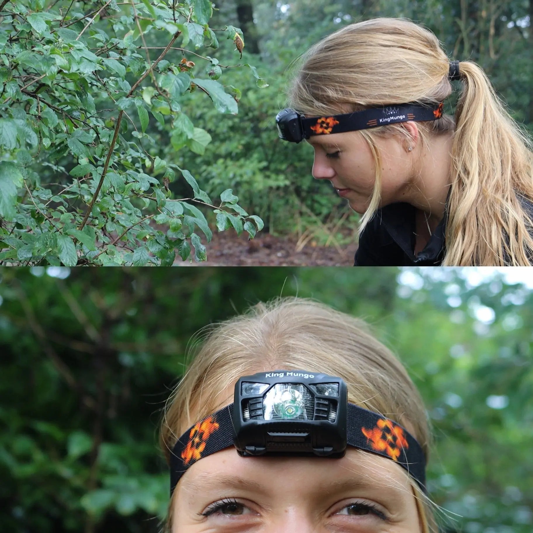 Hoofdlamp LED Oplaadbaar 1200 mAh King Mungo