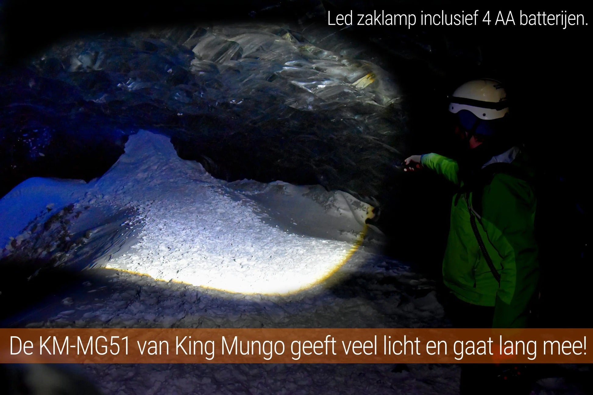 Led Zaklamp - 2000 Lumen - incl batterijen King Mungo