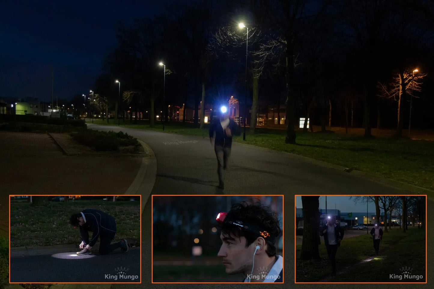 Hoofdlamp LED Oplaadbaar 1200 mAh King Mungo