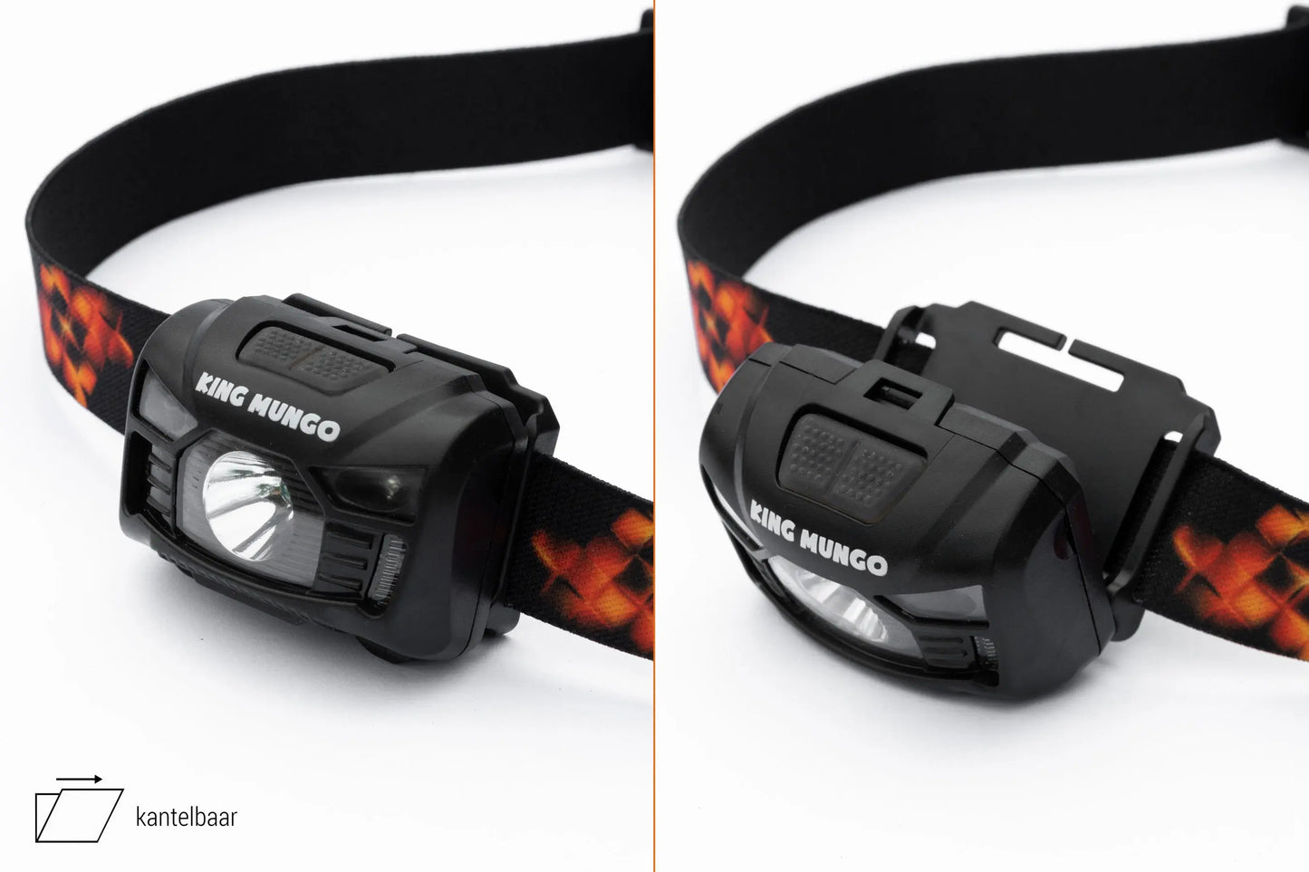 Hoofdlamp LED Oplaadbaar 1200 mAh King Mungo