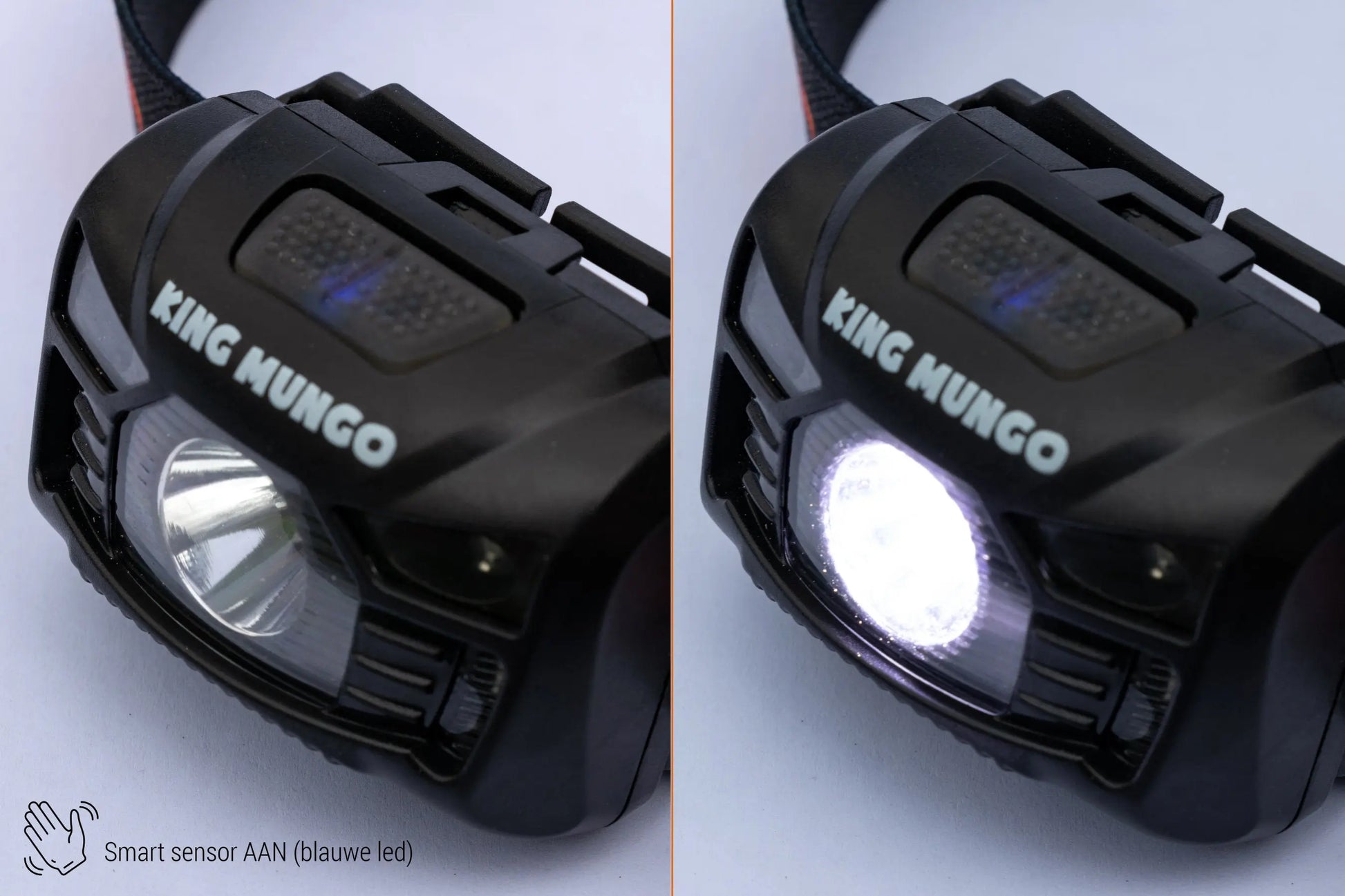 Hoofdlamp LED Oplaadbaar 1200 mAh King Mungo