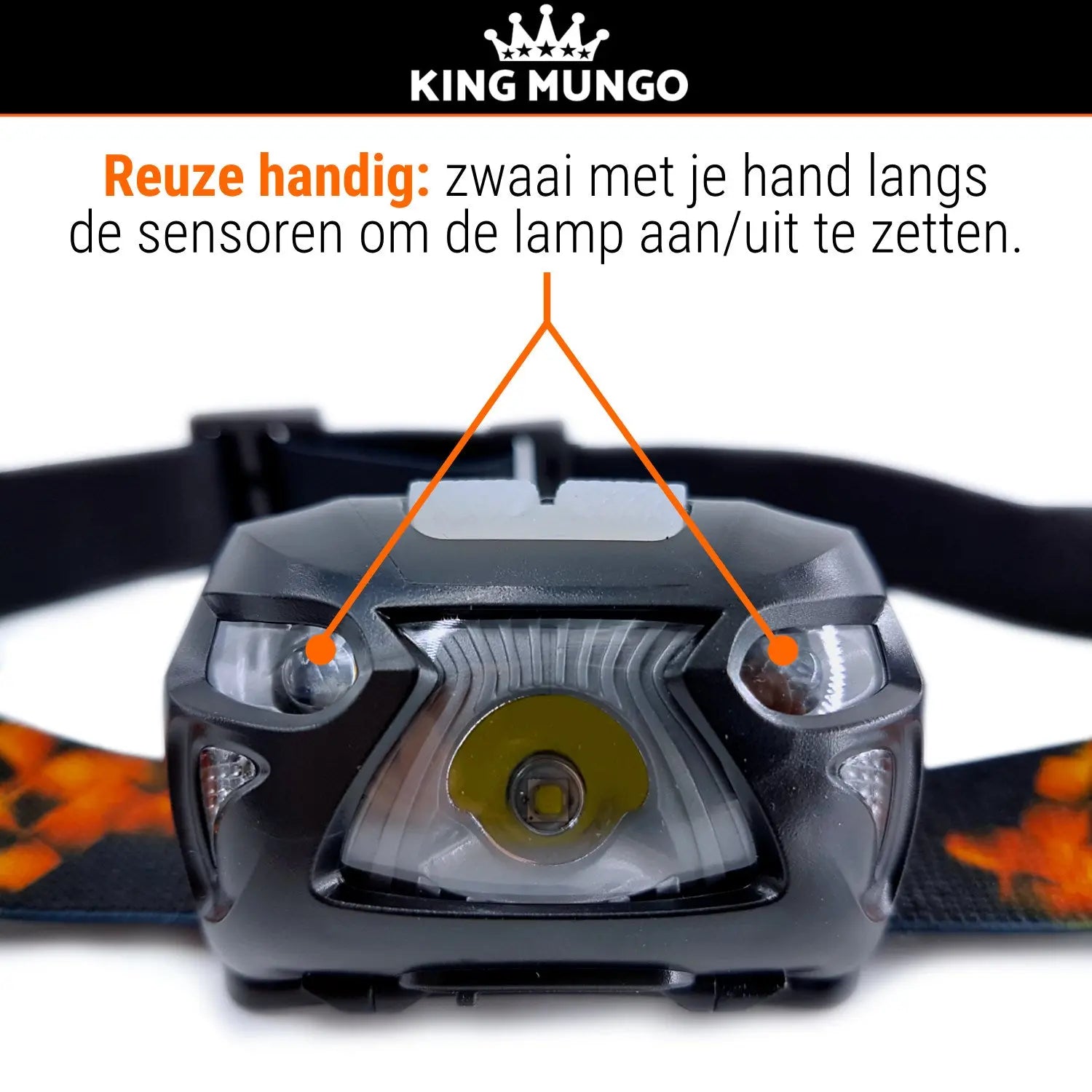 Hoofdlamp LED Oplaadbaar - 1200mAh King Mungo