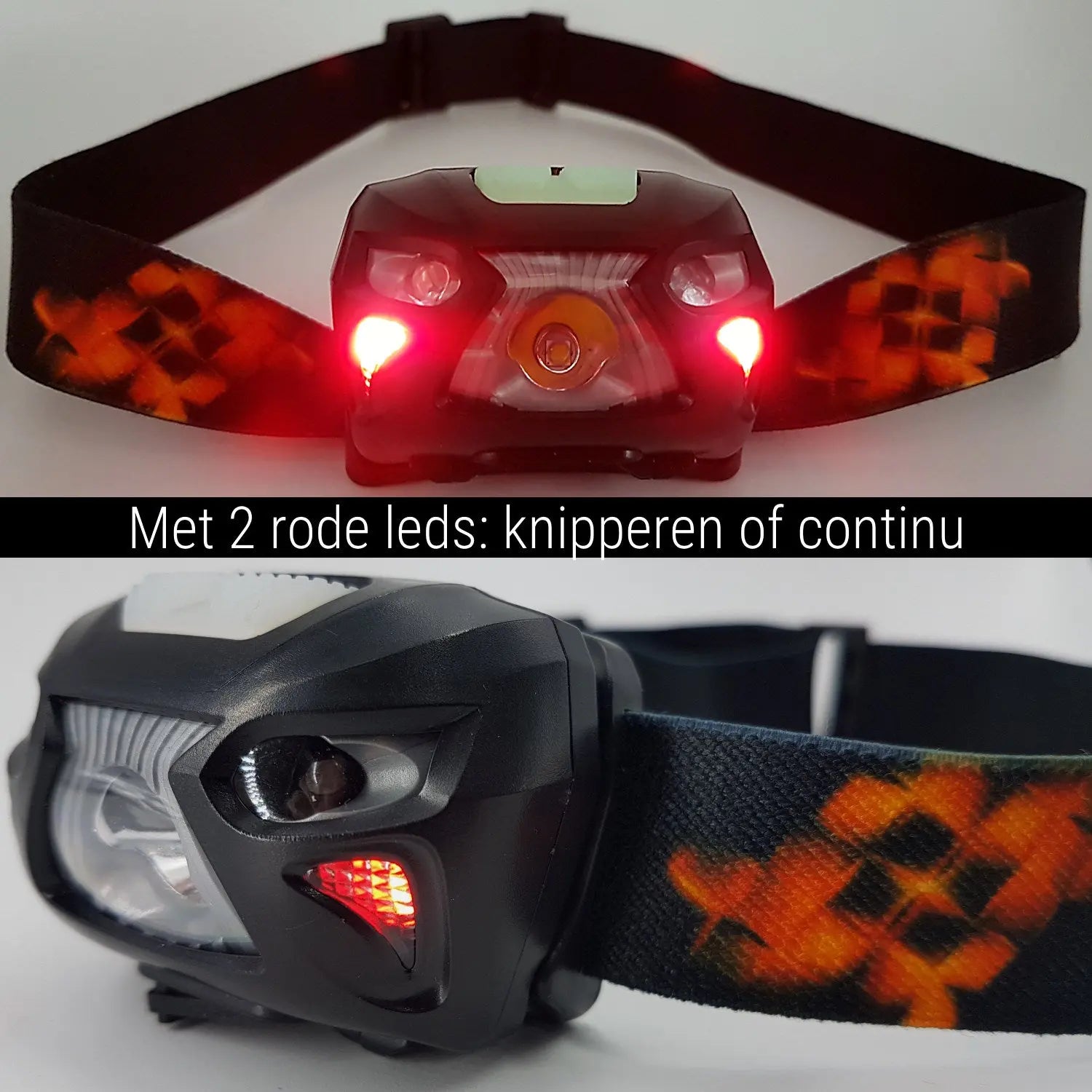 Hoofdlamp LED Oplaadbaar - 1200mAh King Mungo