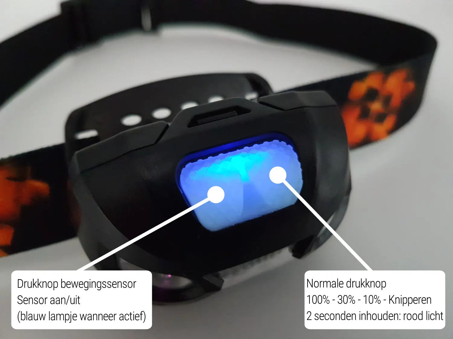 Hoofdlamp LED Oplaadbaar - 1200mAh King Mungo