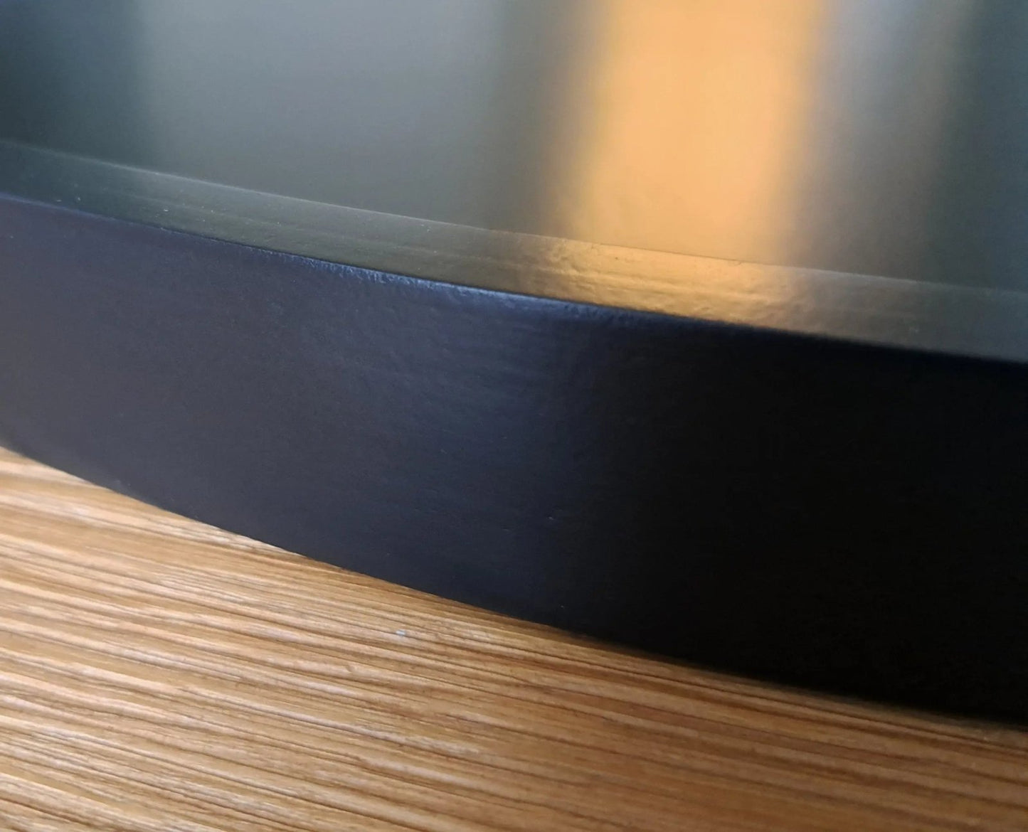 Dienblad 50cm hout Rond – Groot & Zwart Decoratief Plateau - King Mungo - King Mungo