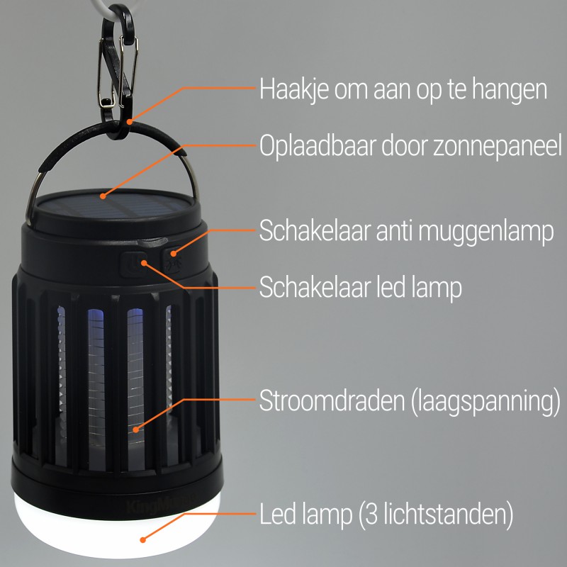 Anti Muggenlamp LED Camping Lamp | Thuis Muggen Vanger Lamp Oplaadbaar