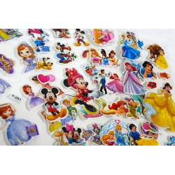 50 Vellen - 3D Foam Stickers voor Kinderen Meisjes - Prinses Frozen Disney Princess - KMST007