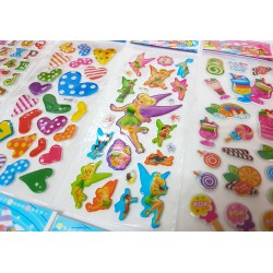 50 Vellen - 3D Foam Stickers voor Kinderen Meisjes - Hartjes Vlinders Katten - KMST008