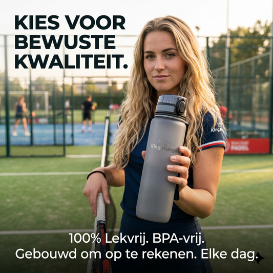 King Mungo drinkfles 1 liter met bedrijfslogo bedrukking gepersonaliseerd relatiegeschenk voor personeel
