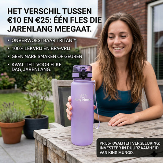 drinkfles-1-liter-vergelijking-tussen-King-Mungo-en-goedkope-budgetfles