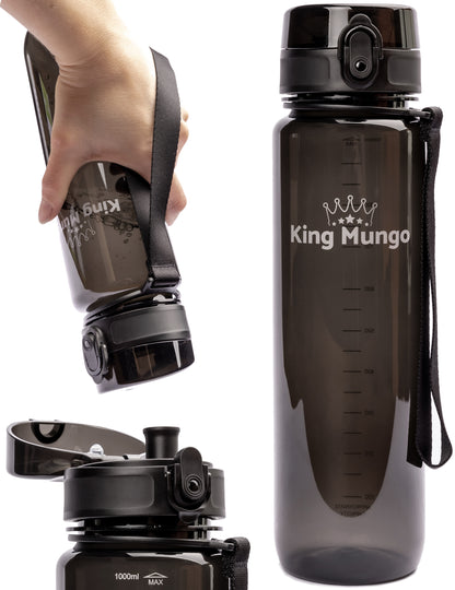 Drinkfles 1 Liter Zwart