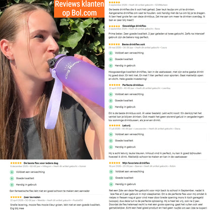 Drinkfles 1 Liter - Lekvrij - BPA vrij - Drinkbus