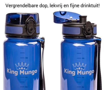 Drinkfles 1 Liter Donkerblauw - King Mungo