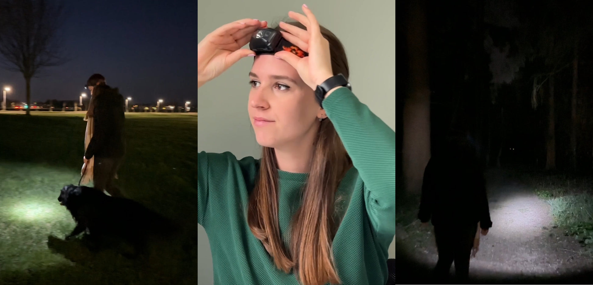 King Mungo KMHL003 LED Hoofdlamp - Op Batterijen (AAA) - Rood & Wit Licht - Zwart King Mungo