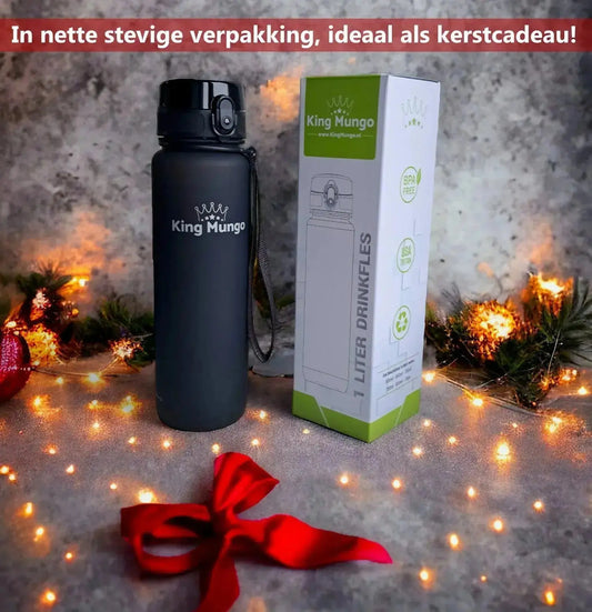 Drinkfles 1 Liter Lichtroze King Mungo