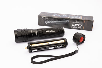 Led Zaklamp - 2000 Lumen - incl batterijen