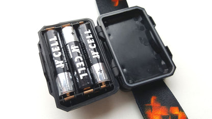 King Mungo KMHL003 LED Hoofdlamp - Op Batterijen (AAA) - Rood & Wit Licht - Zwart King Mungo