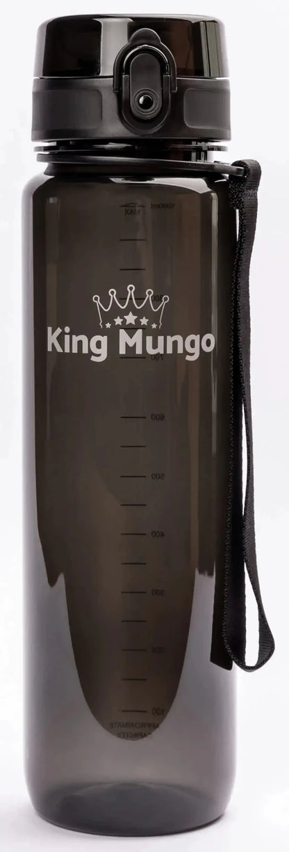 Drinkfles 1 Liter Zwart - King Mungo