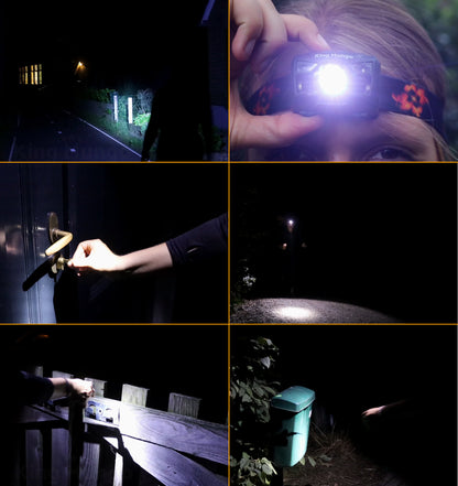 Hoofdlamp LED Oplaadbaar - 1200mAh