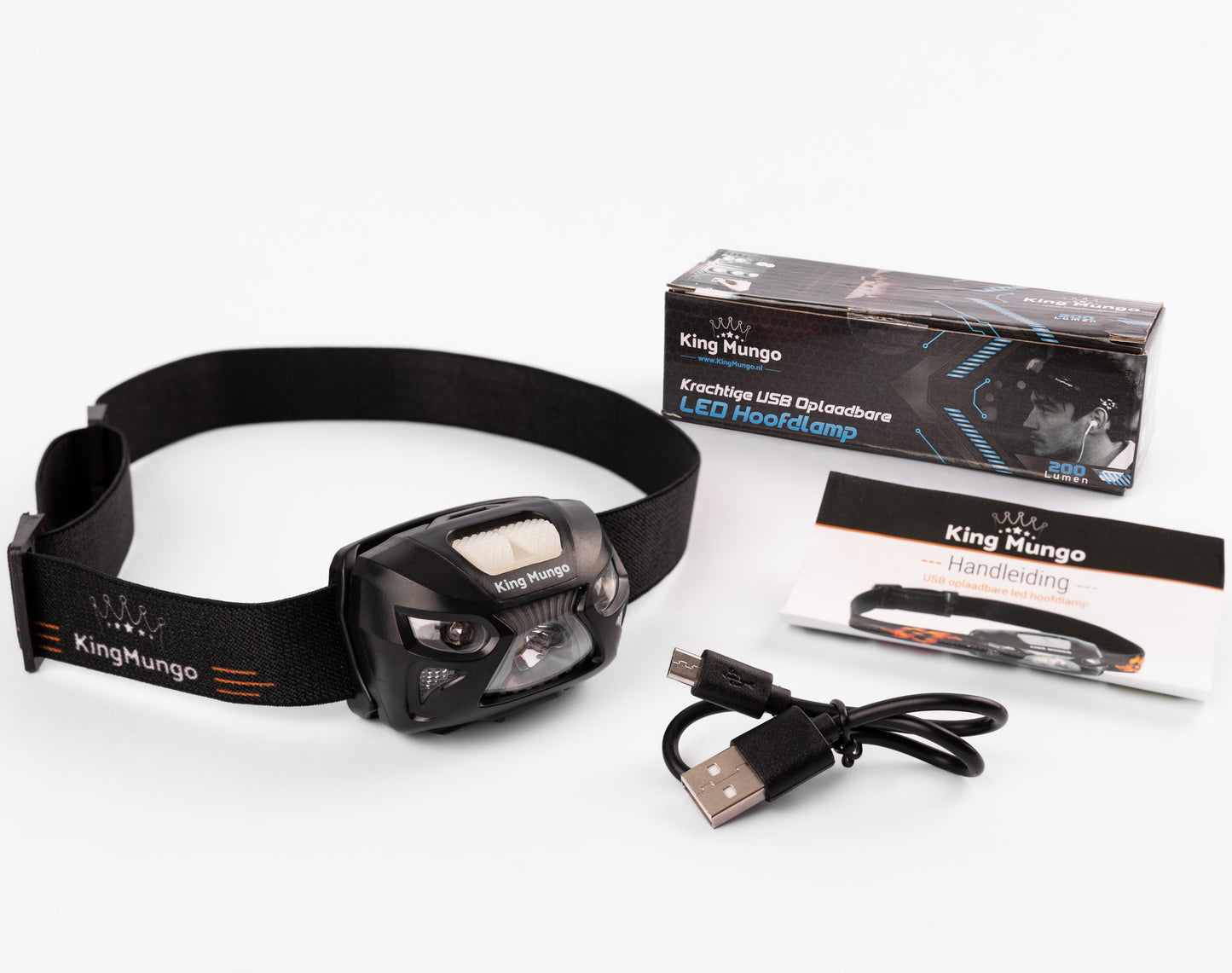 Hoofdlamp LED Oplaadbaar - 1200mAh