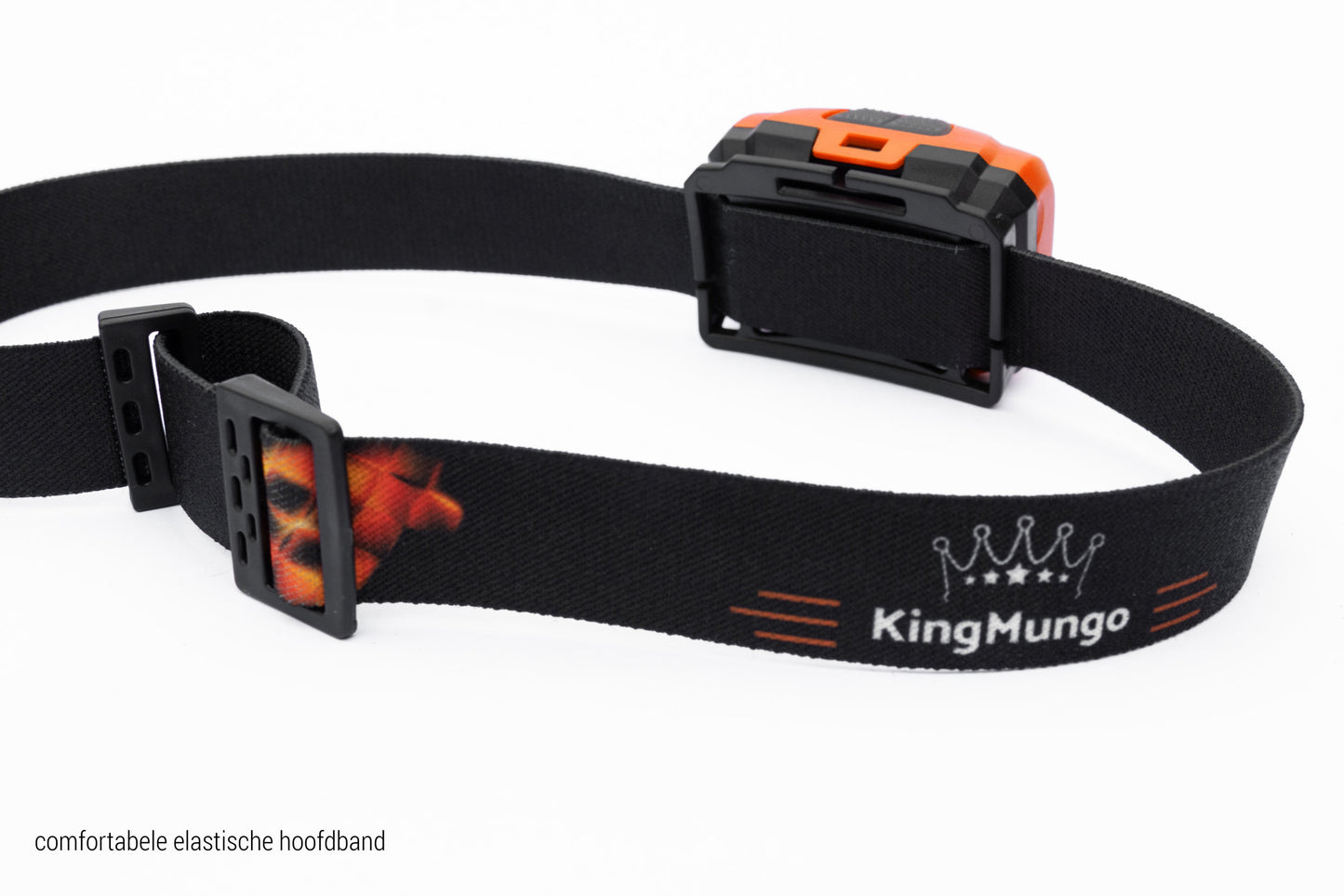 Oranje Hoofdlamp Oplaadbaar - King Mungo KMHL009 (met Sensor & Rood Licht)